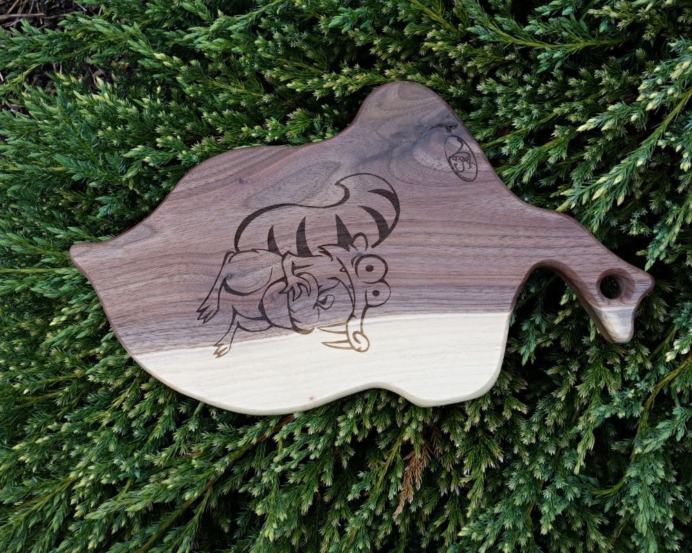 Prkénko "Žalud" z ořešáku černého