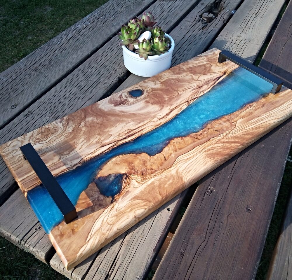 Olivový epoxidový podnos