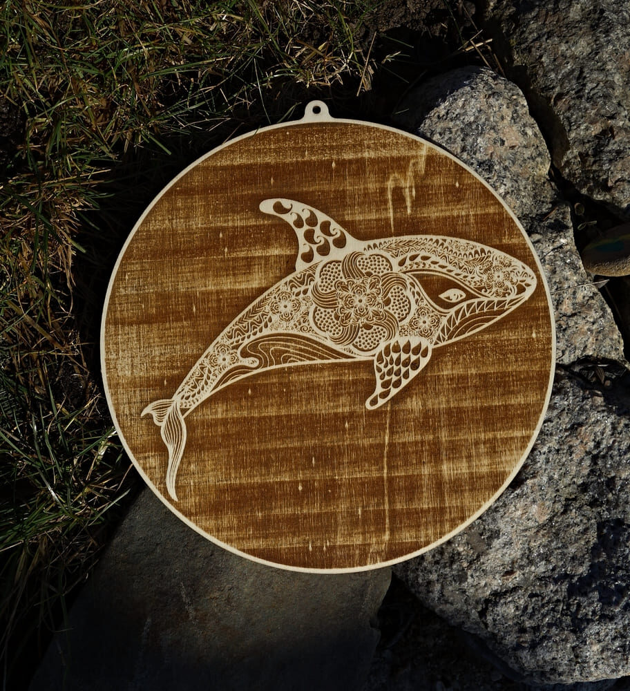 Mandala "fish" tmavá